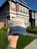 Embroidered Baseball Cap | "Here for the Chisme" Spanish Statement Hat