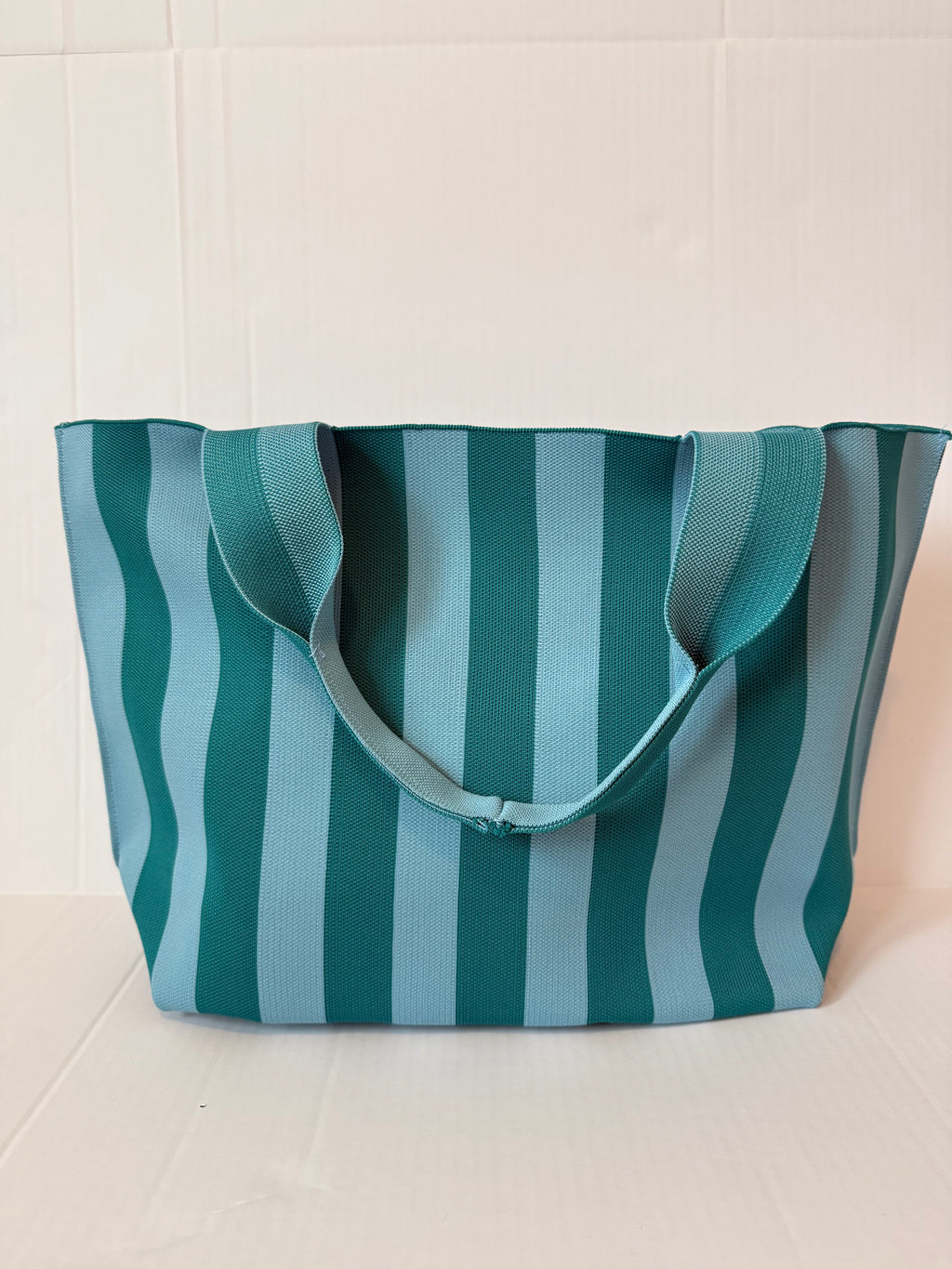 Personalized Striped Tote Bag