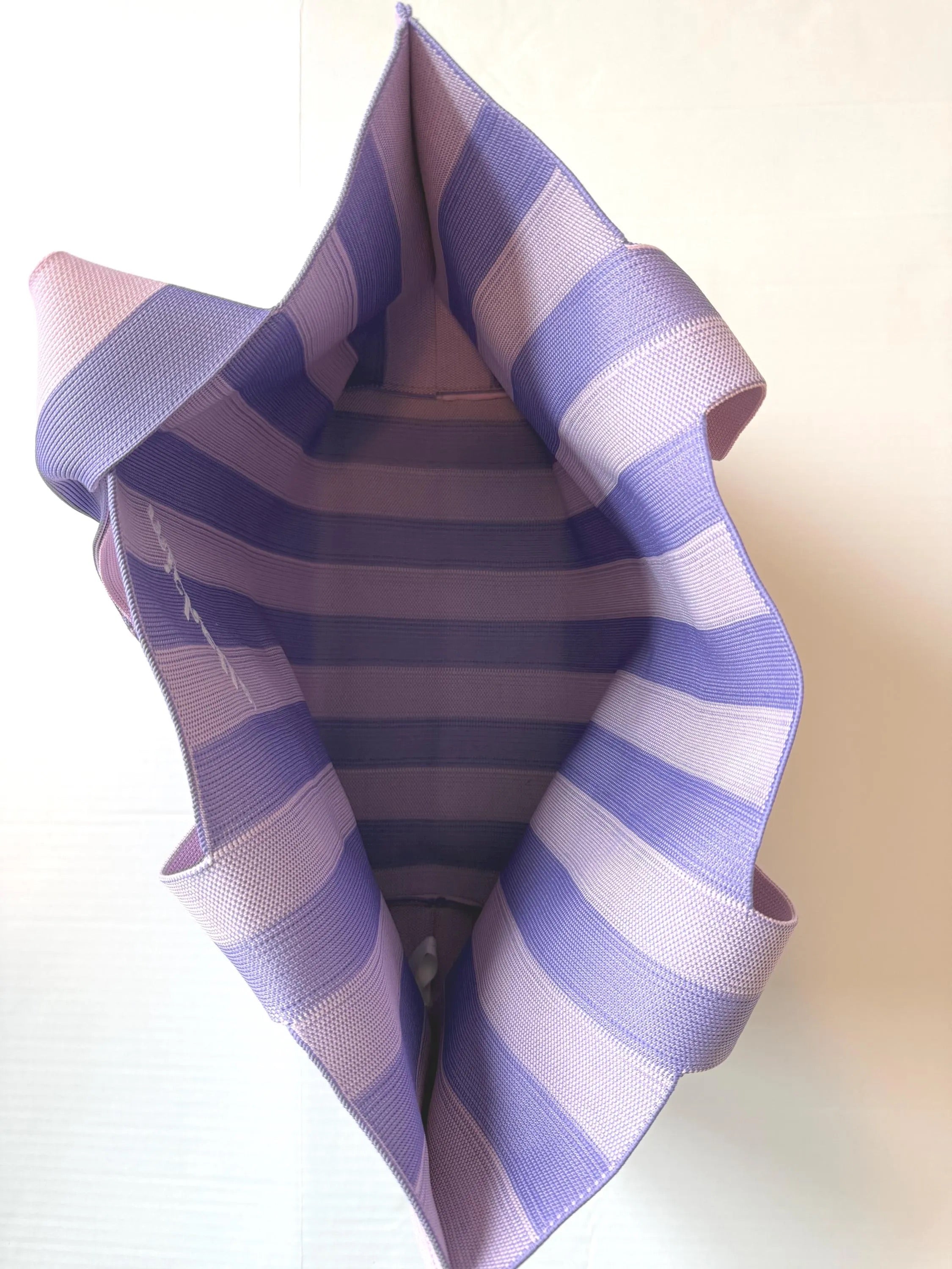Personalized Striped Tote Bag
